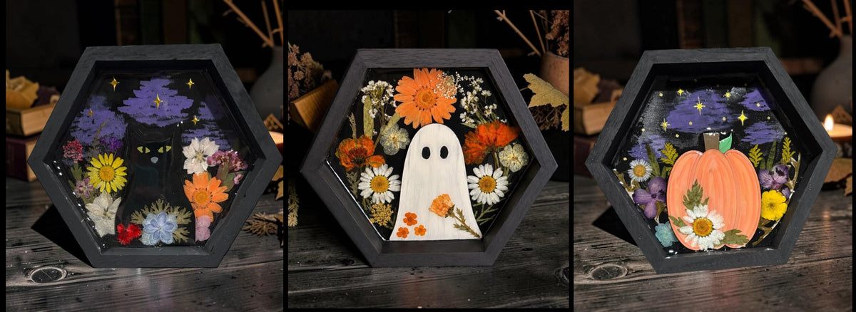 Boo-tanical Resin Shadow Box Workshop