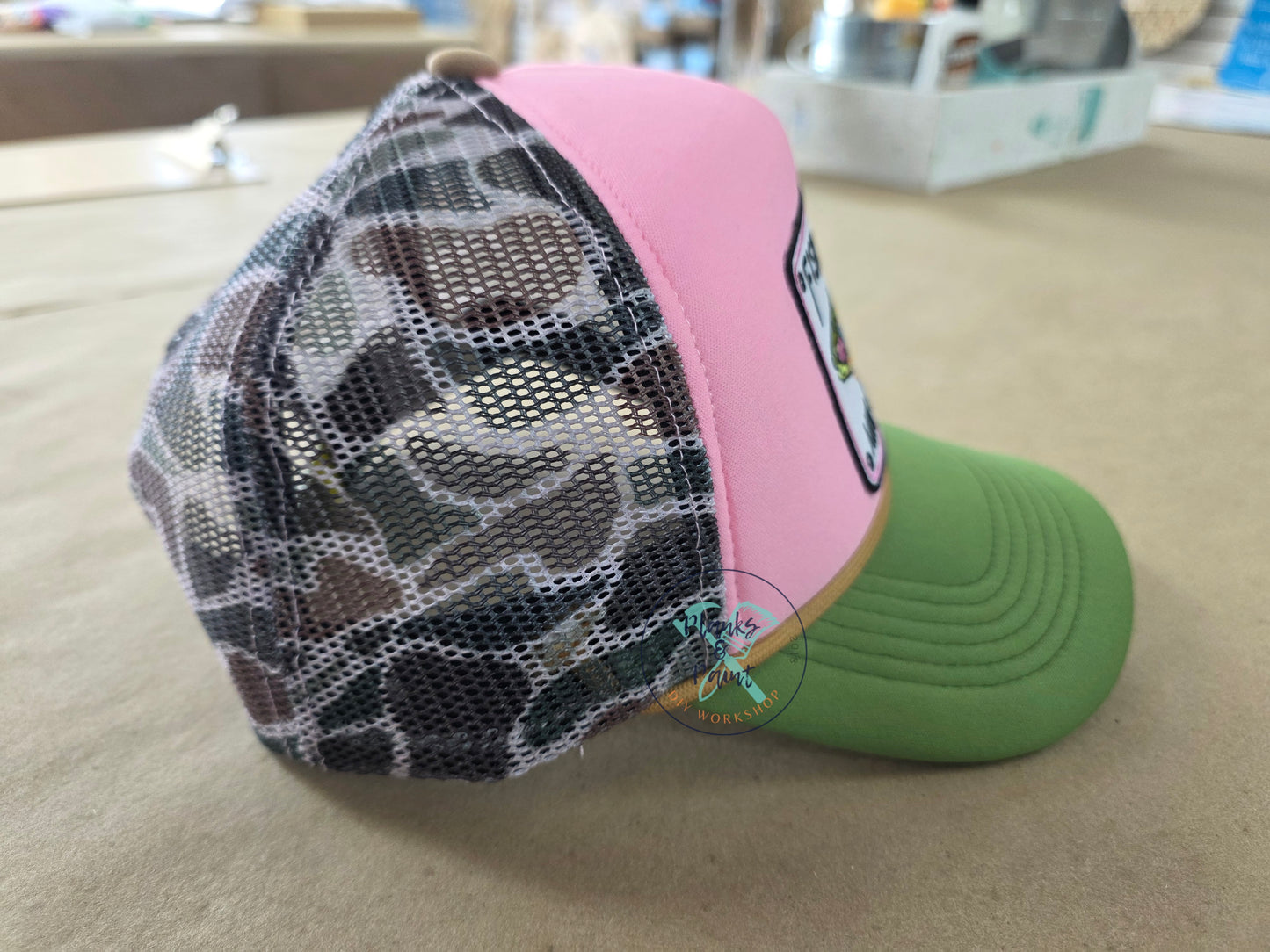 Fish Around Camo Trucker