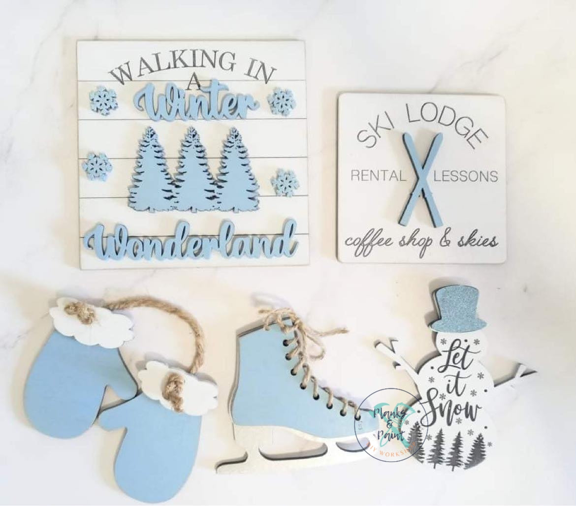 Winter Wonderland Tiered Tray Set TT1442