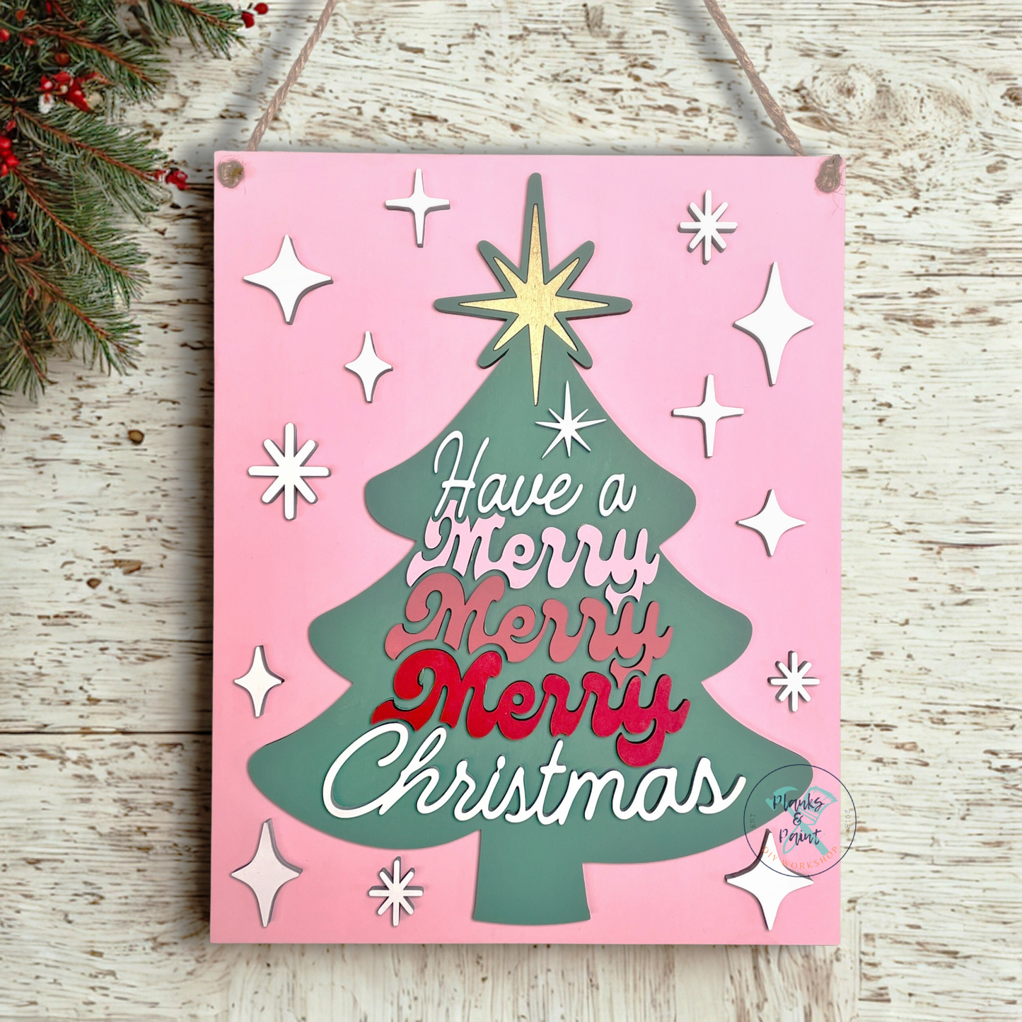 Merry Merry Christmas 12x15