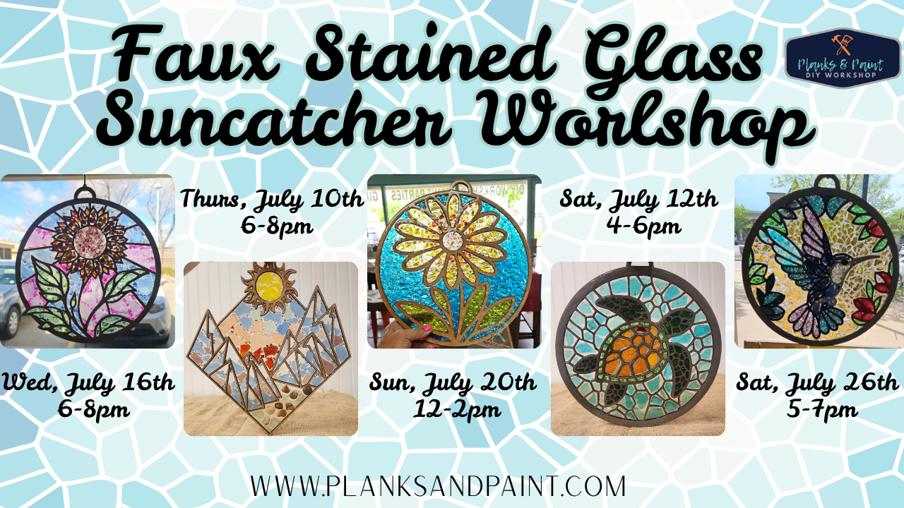 Faux Stained-Glass Sun Catcher Workshop - Multiple Dates
