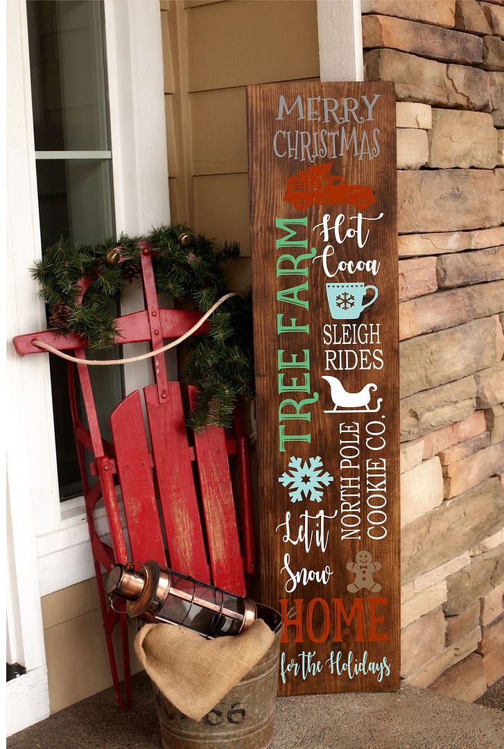 All Things Christmas Porch Leaner