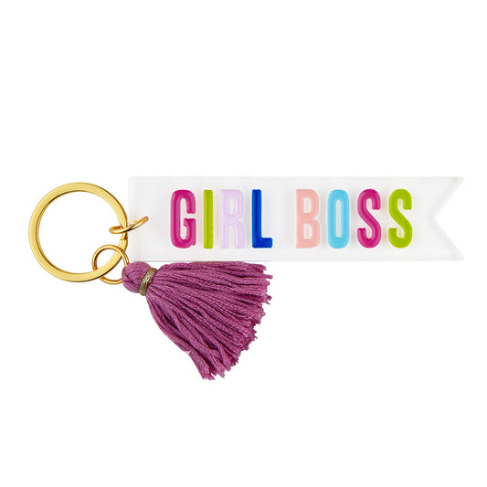 Girl Boss Acrylic Key Tag