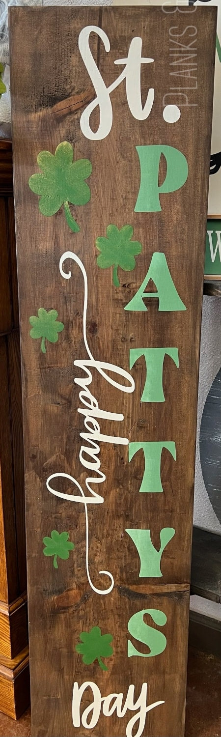 Happy St. Patties Day Porch Leaner