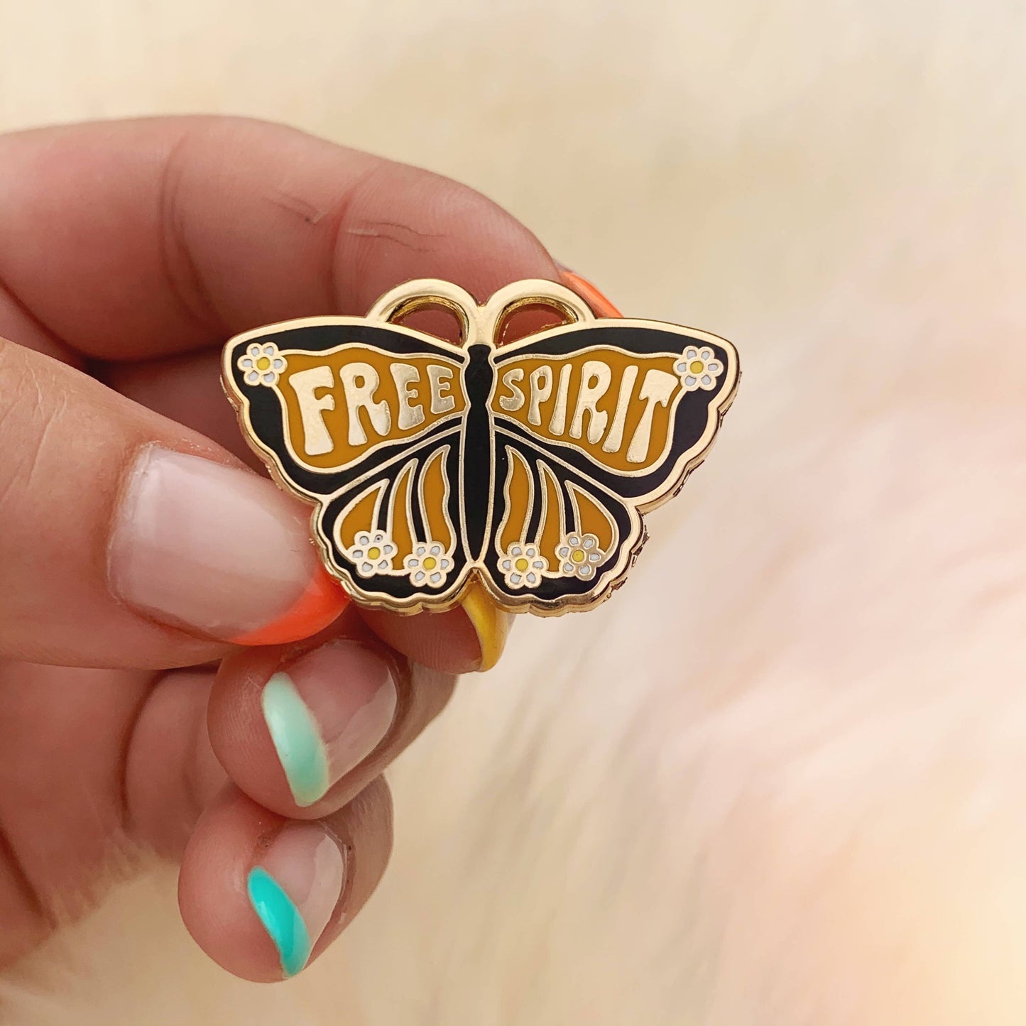 Wildflower + Co. - Free Spirit Butterfly Enamel Pin