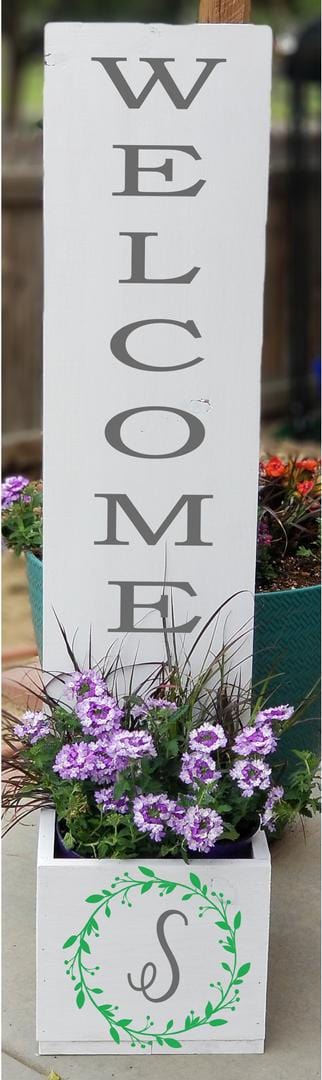 Welcome Planter Box