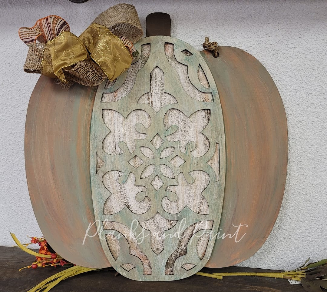 Ornate Pumpkin 3D Door Hanger