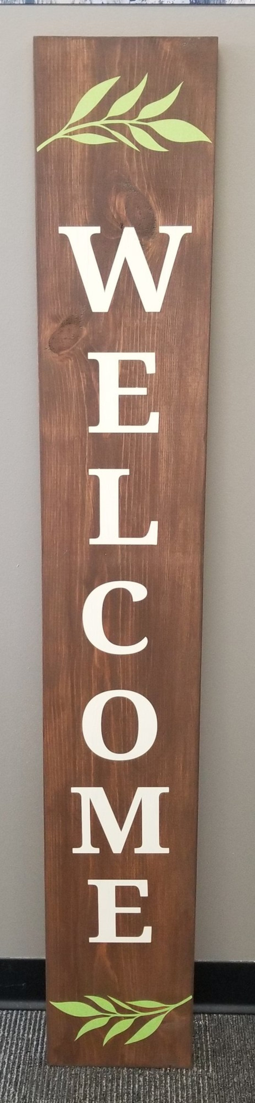 WELCOME Porch Leaner