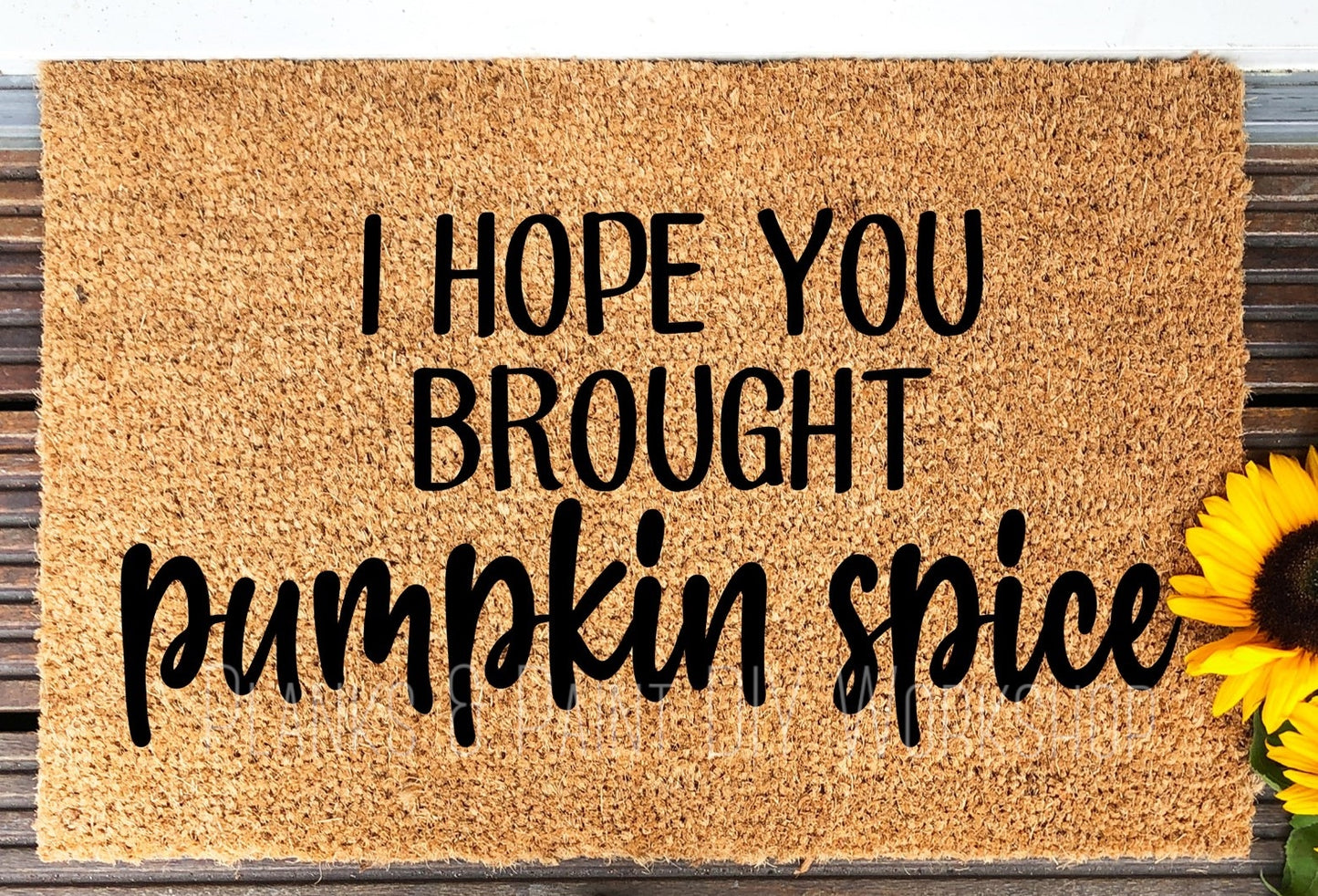 Pumpkin Spice Door Mat