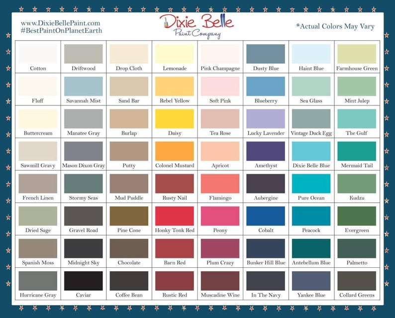 Dixie Belle Mineral Chalk Paint - 4oz All Colors Available