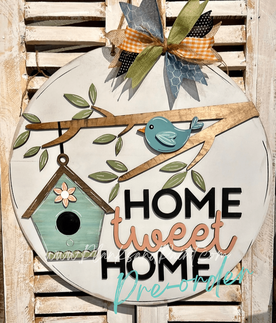 Home Tweet Home 3D Door Hanger
