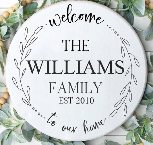 Welcome to our Home Round (Personalized)