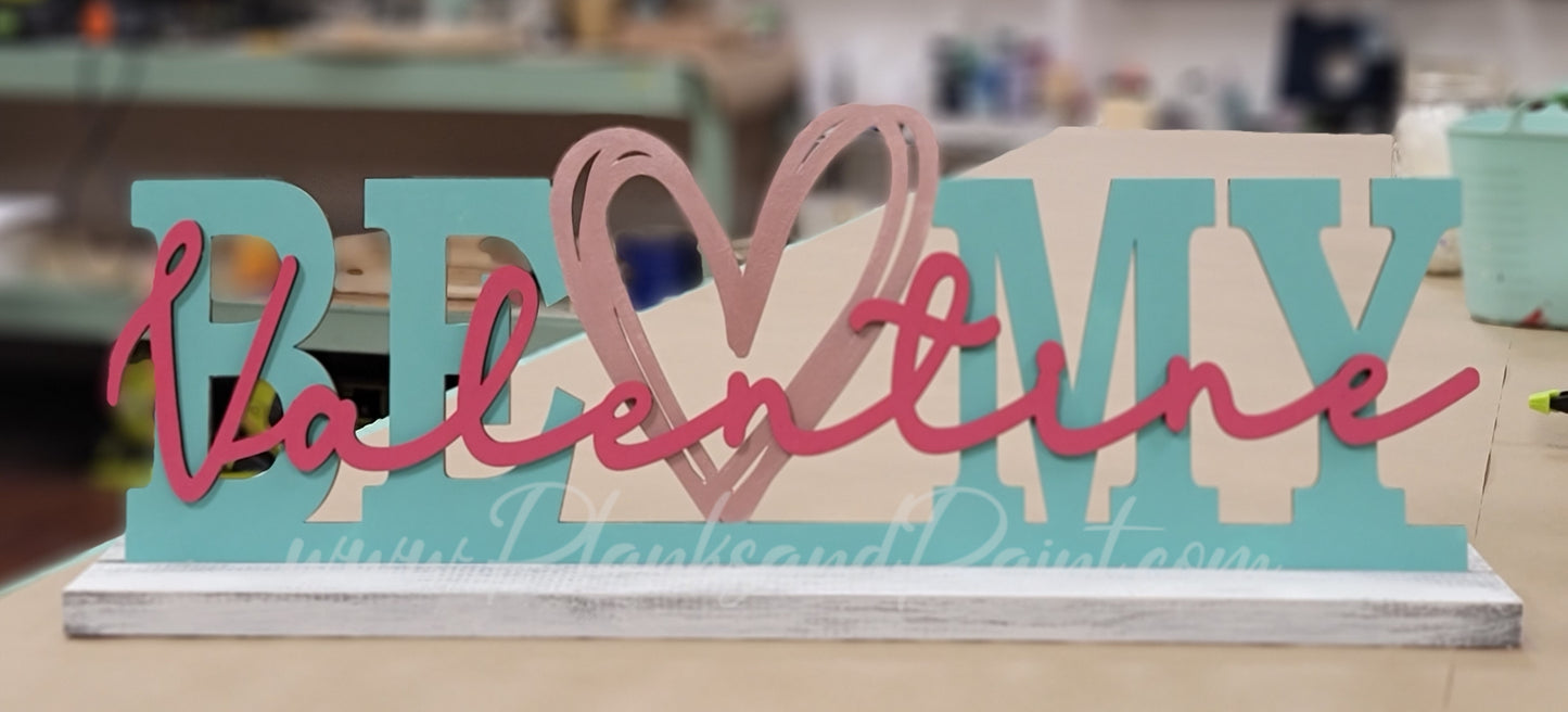 Be My Valentine 3D Shelf Sitter