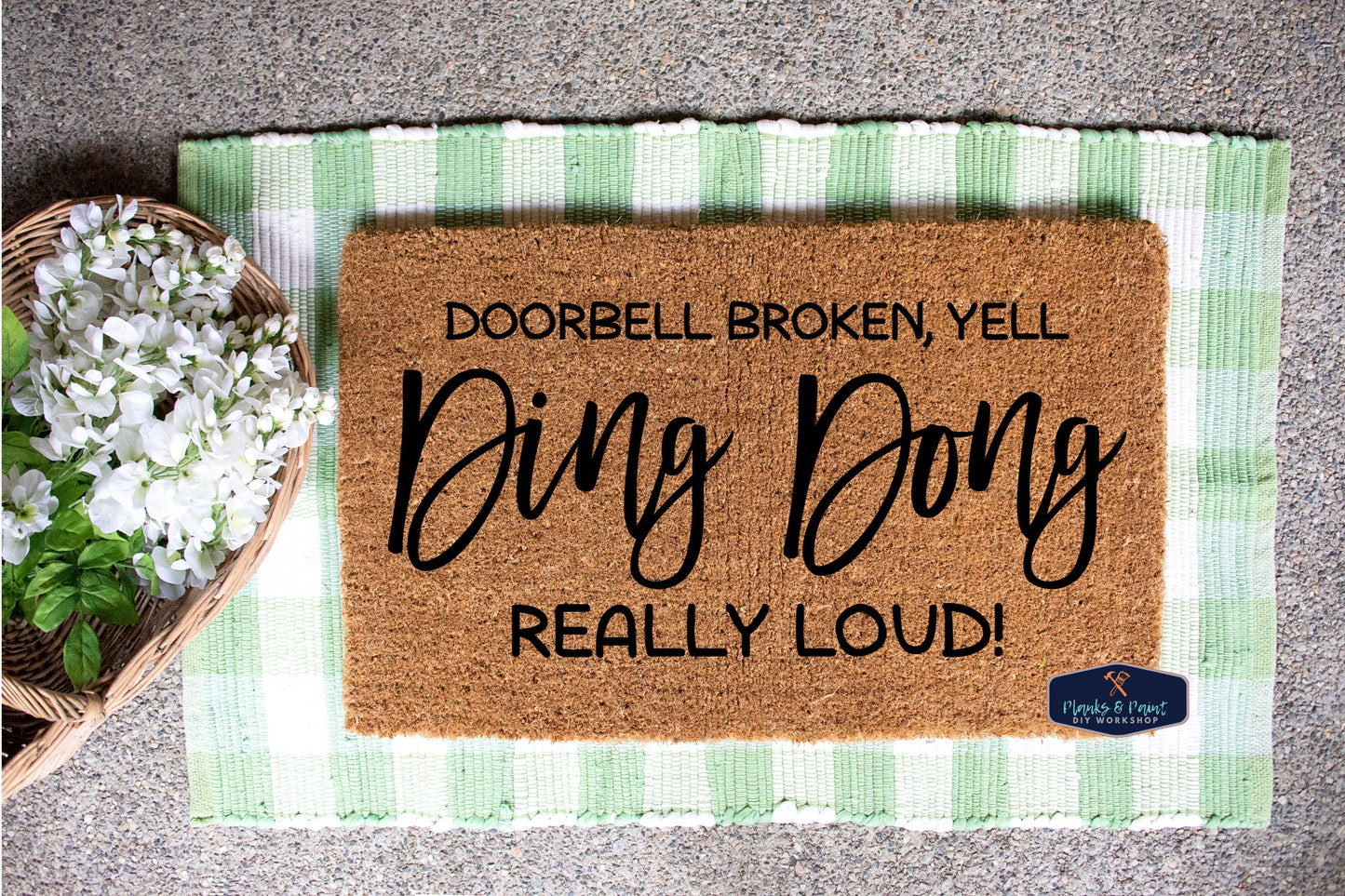 Ding Dong Door Mat
