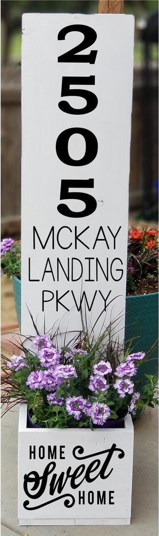 Address Planter Box
