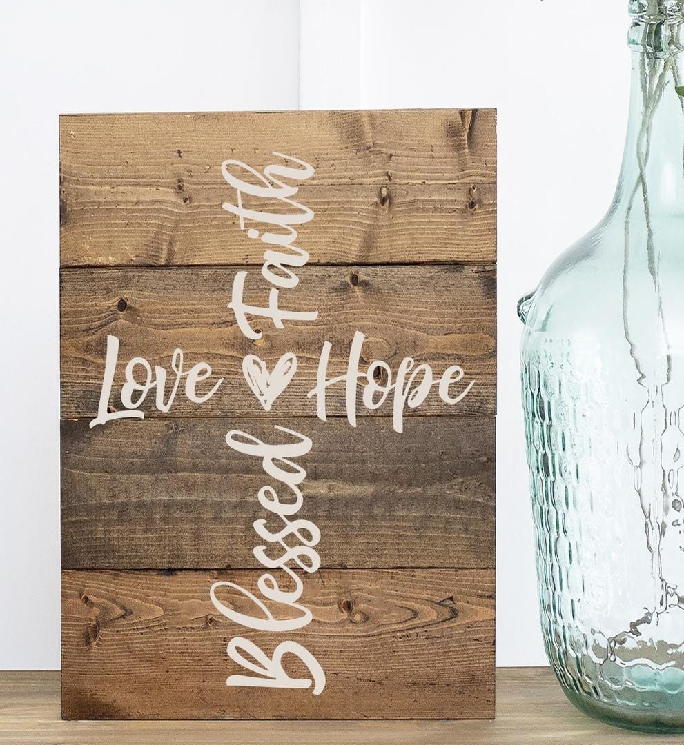 Love, Faith, Hope, Blessed