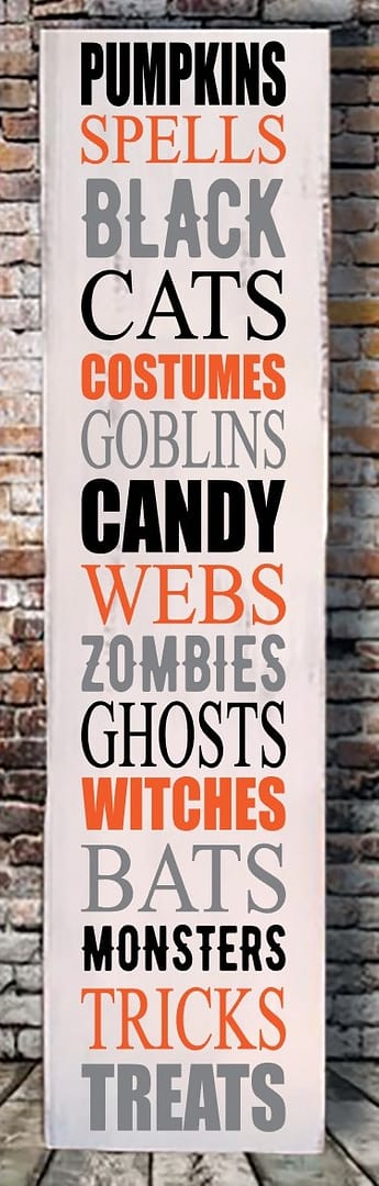 All Things Halloween Porch Leaner