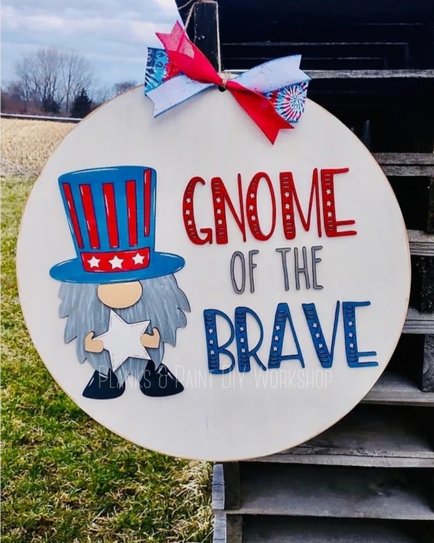 Gnome of the Brave 3D Door Hanger