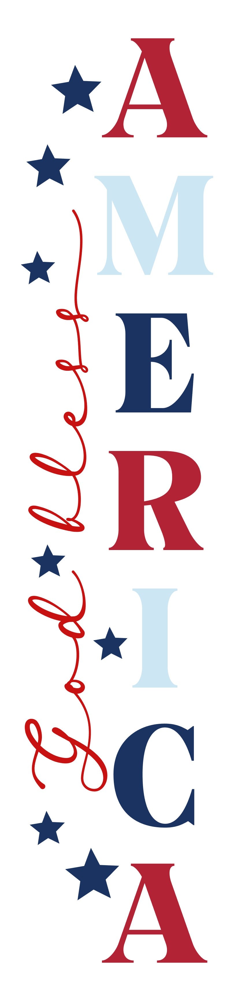 God Bless America Porch Leaner