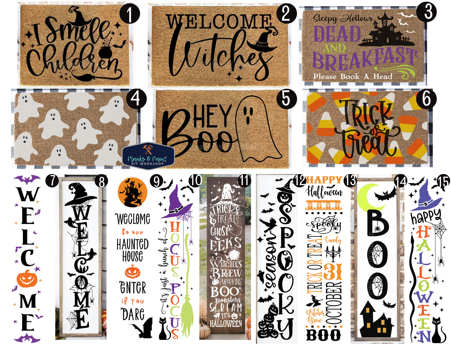 Halloween Door Mats & Porch Leaners