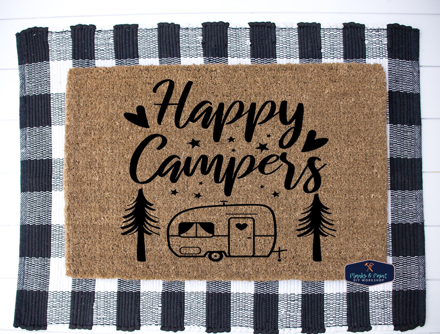 Happy Campers Door Mat