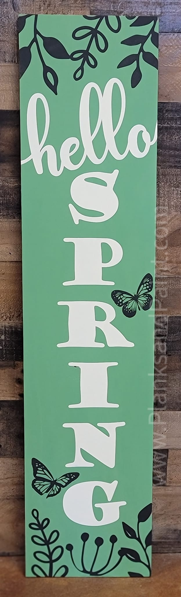 Hello Spring Porch Leaner