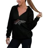 Women's Denver Broncos Cuce Black Huddle Up Pullover Hoodie
