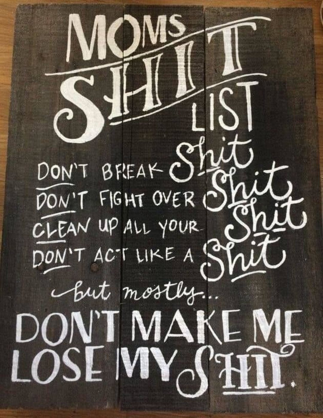 Mom Shit List - NOCO