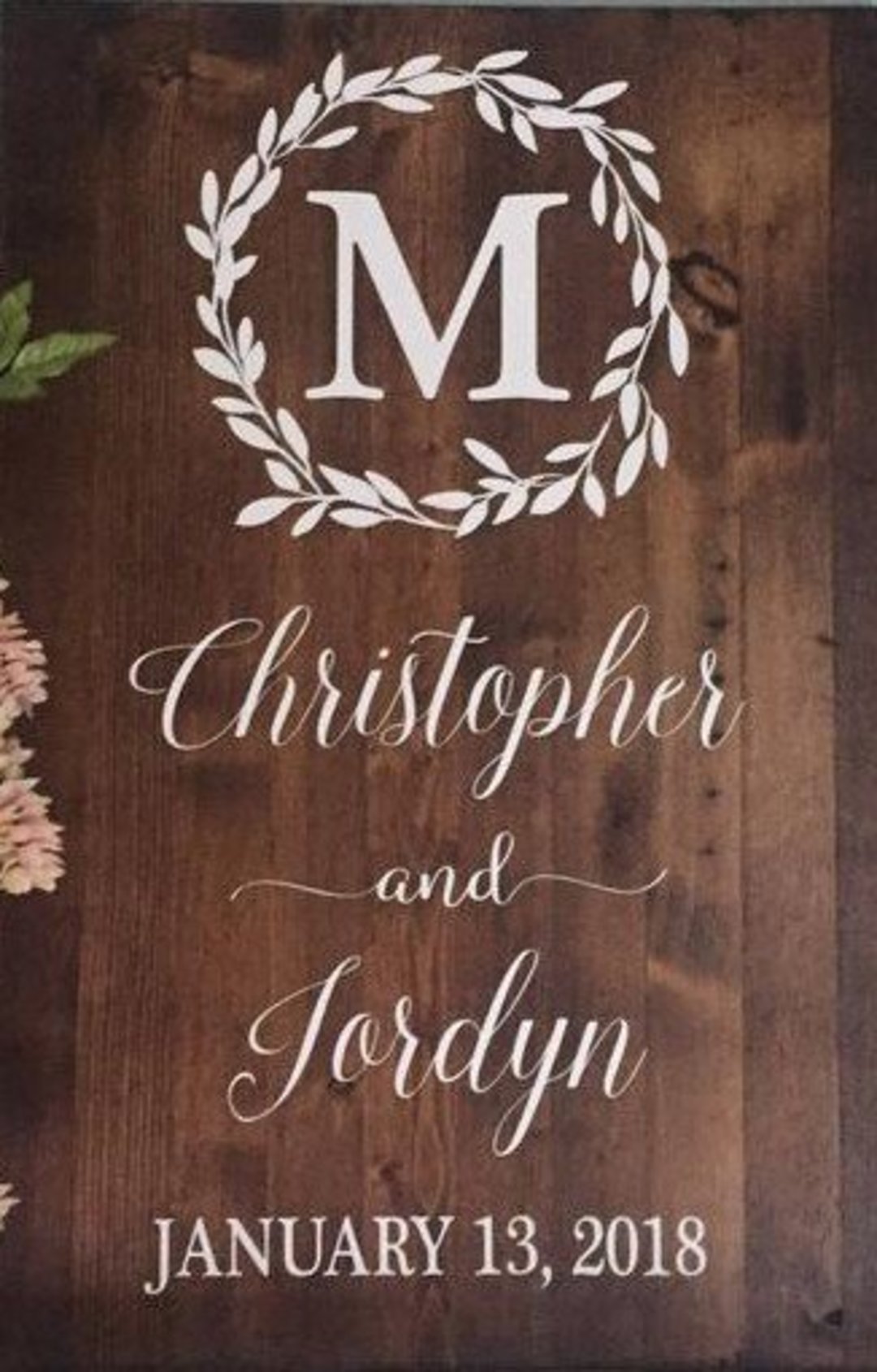 Wreath Wedding Day
