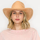 Vegan Suede Cowboy Hat: CARAMEL / ONE SIZE