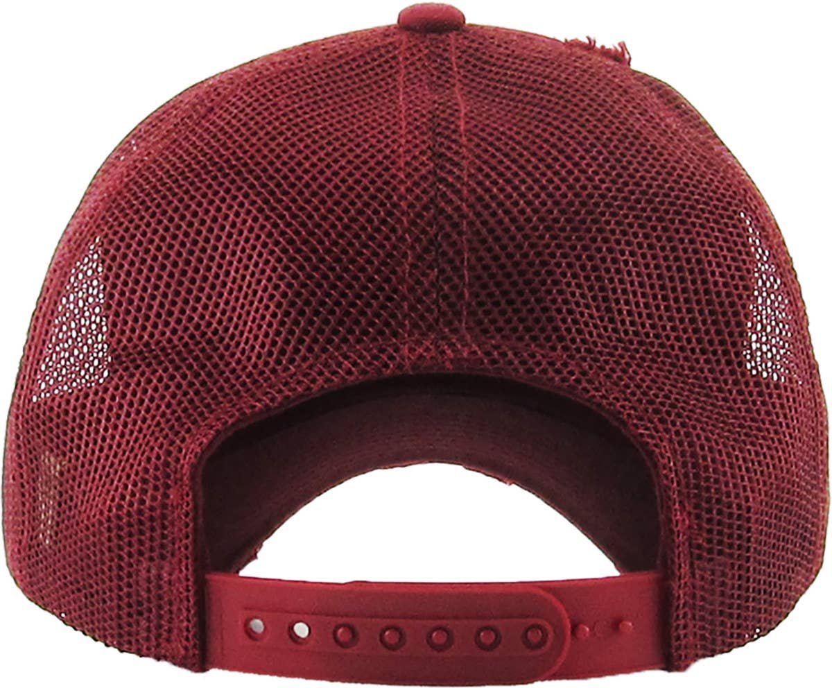 KBETHOS - Vintage Mesh Baseball Cap: H.pink