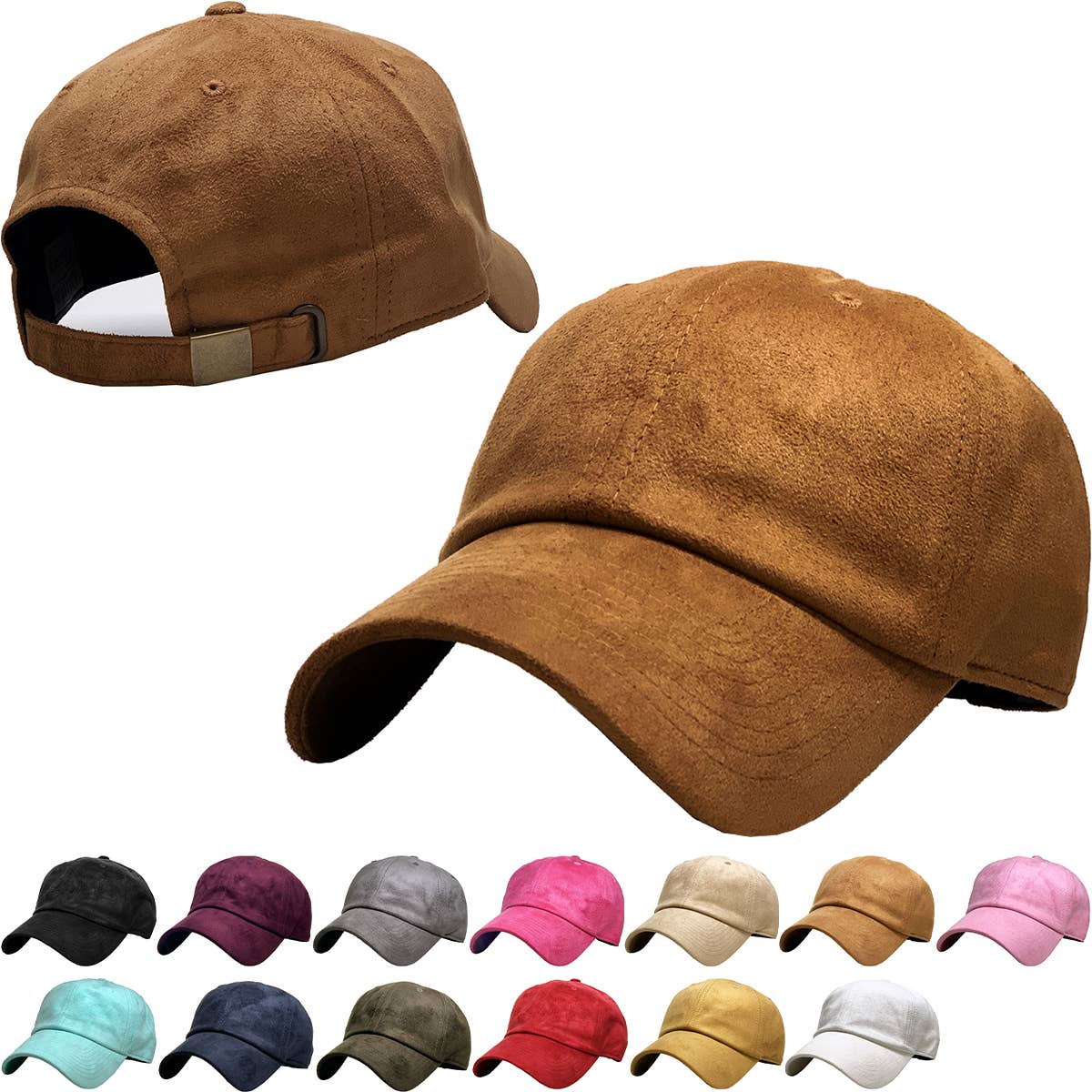 KBETHOS - SUEDE BASEBALL CAP: LBR