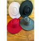 Bestsellers Structured hat with a wide brim in faux felt Fas: RUST / ONE SIZE