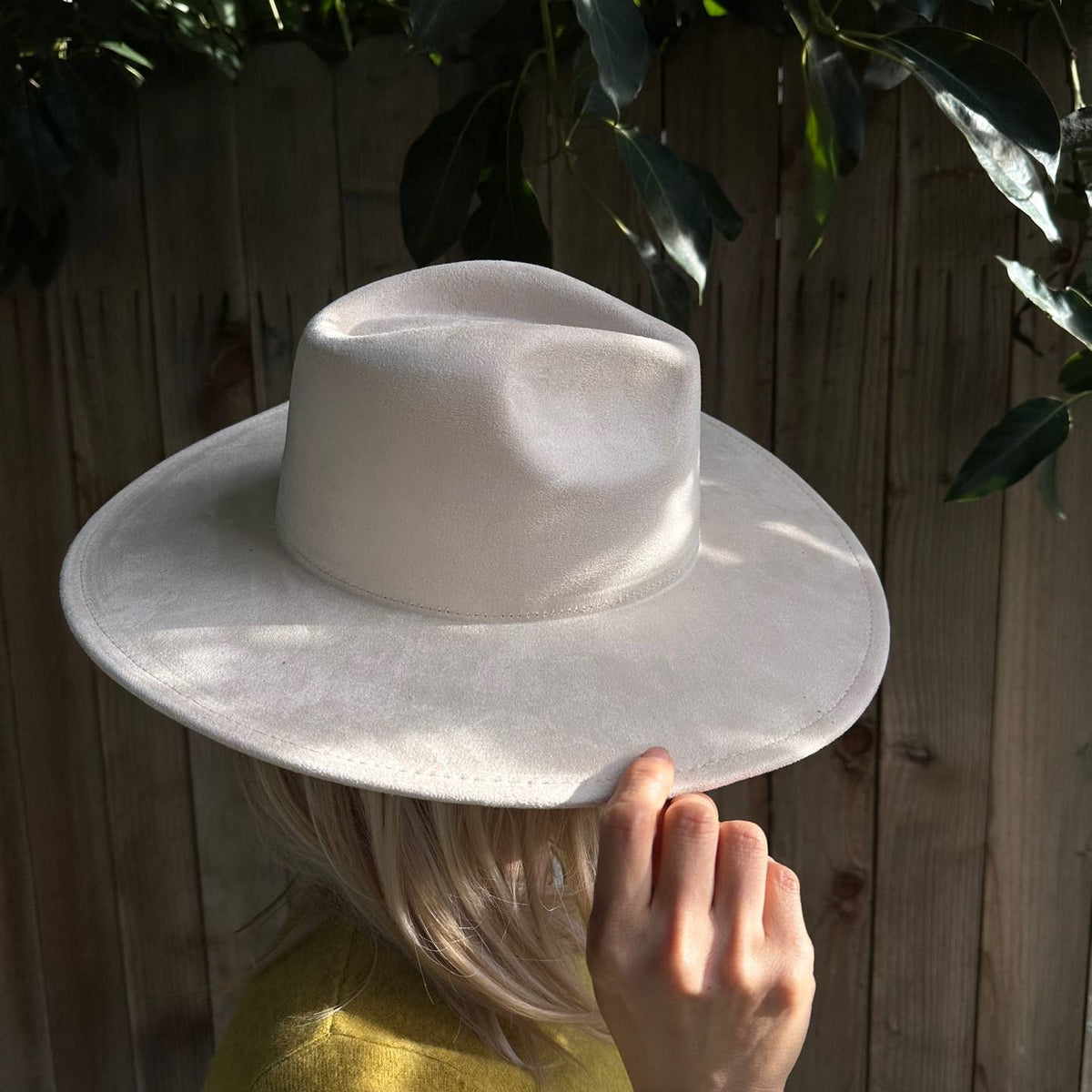 Classic Wide Brim Suede Premium Hat: Wine / ONE SIZE
