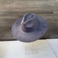 Classic Wide Brim Suede Premium Hat: CARAMEL / ONE SIZE