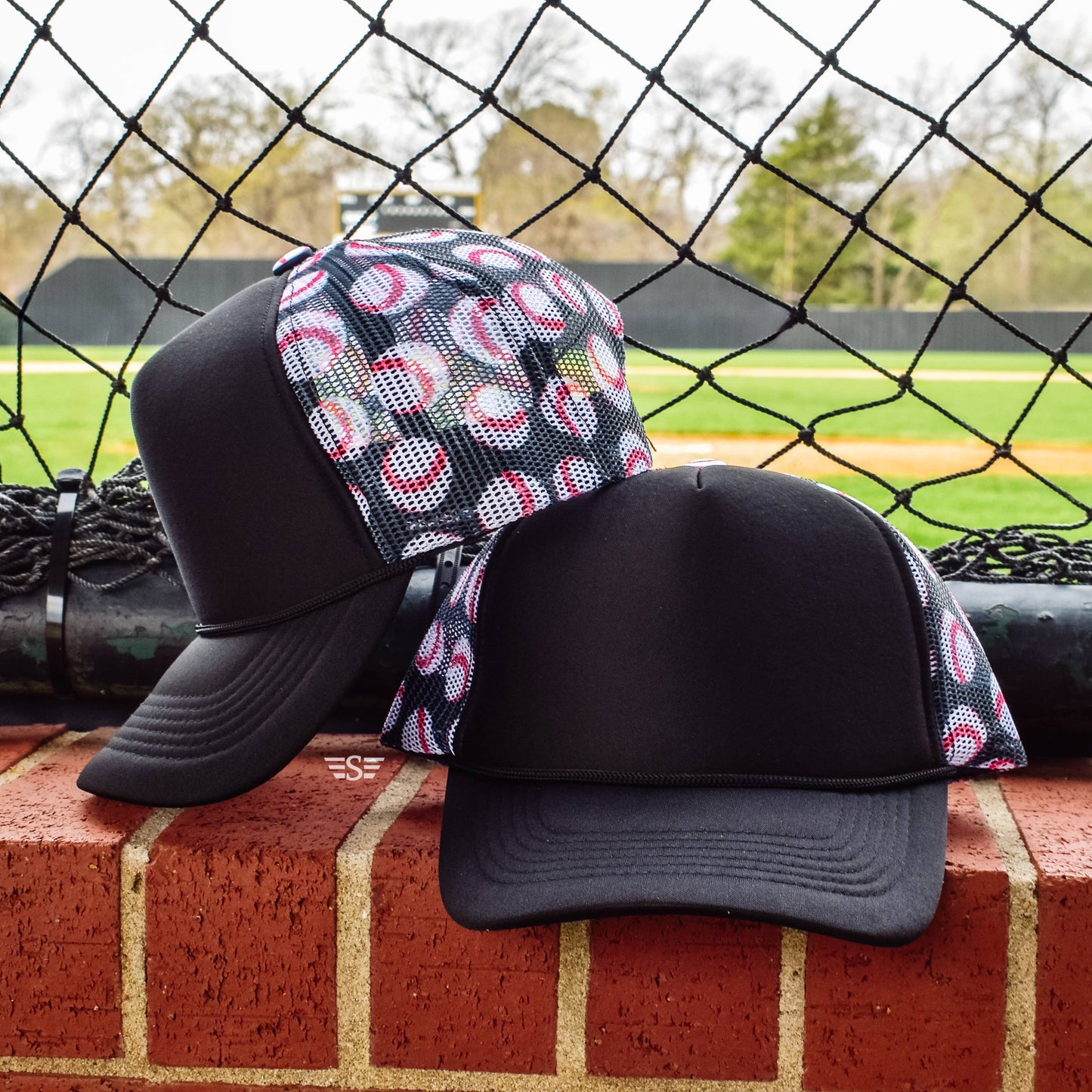 Baseball Magna Pony® Printed Mesh Back Cap: White