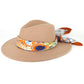 Hana - Solid Plain Panama Hat: Oatmeal