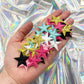 The Crafty Engineer - Mini Star Bundle - 50 Pieces Iron On Star Patches