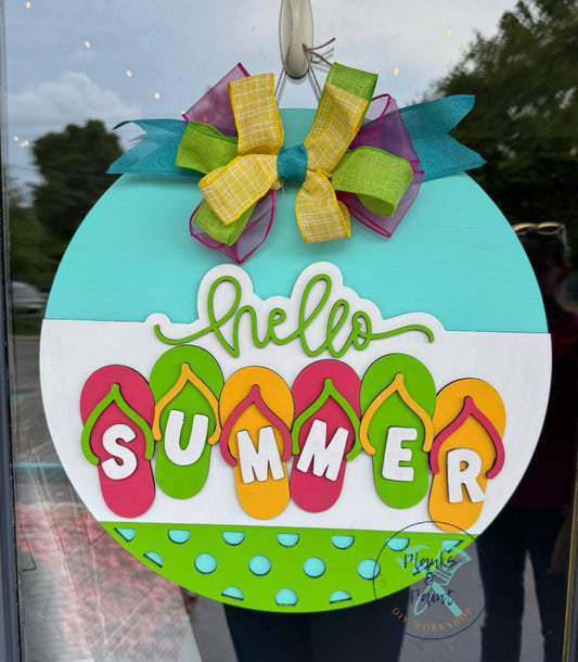 Hello Summer Door Hanger