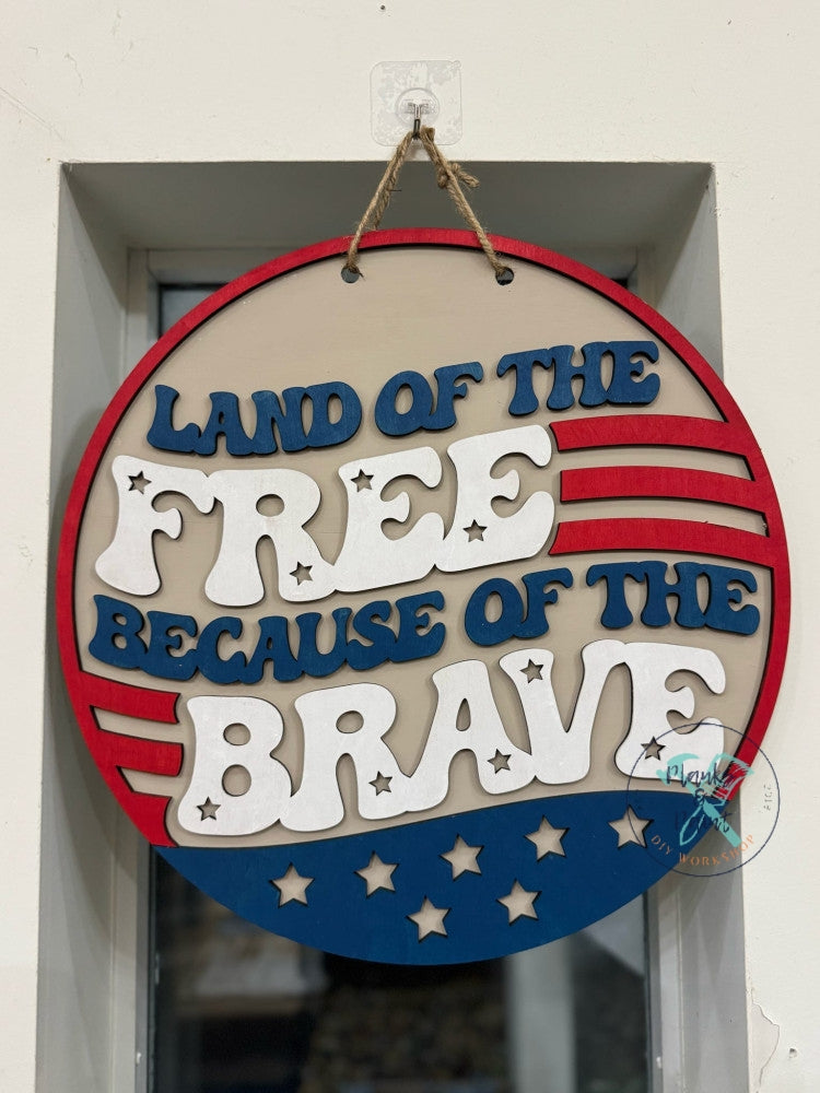 Land of the Free Door Hanger