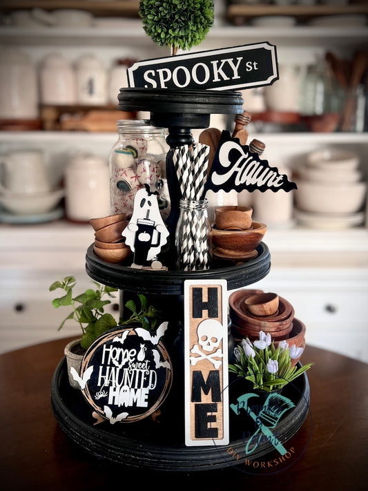 Halloween Spook Tiered Tray Set