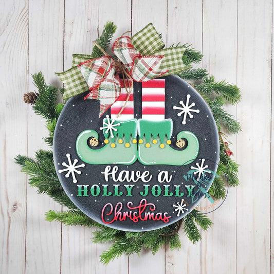 Holly Jolly Christmas Door Hanger