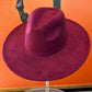 Best seller Fashion Classic Wide Brim Suede Premium  Hat : CARAMEL / ONE SIZE