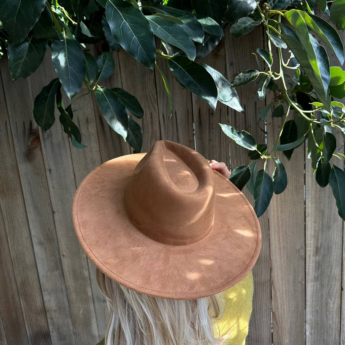 Classic Wide Brim Suede Premium Hat: BROWN / ONE SIZE