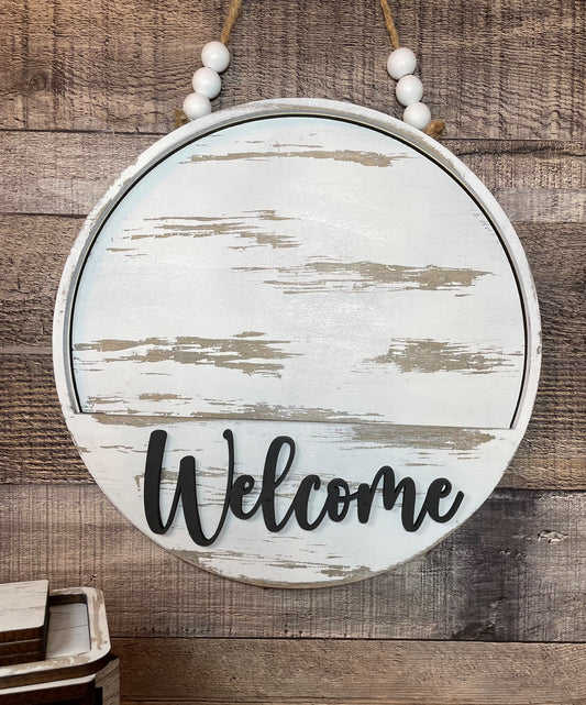 Interchangeable Welcome Door Hanger