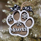 Personalized Paw Ornament