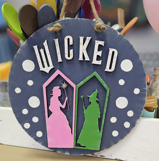 Kids Wicked 10" Round Door Hanger