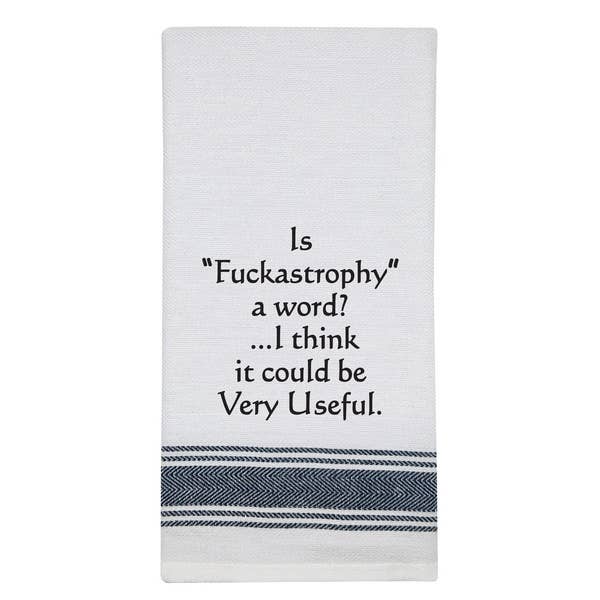 Fuckastrophy White Kitchen Towel