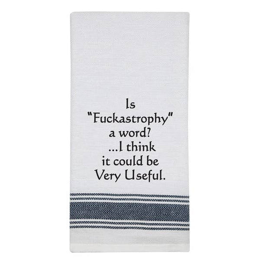 Fuckastrophy White Kitchen Towel