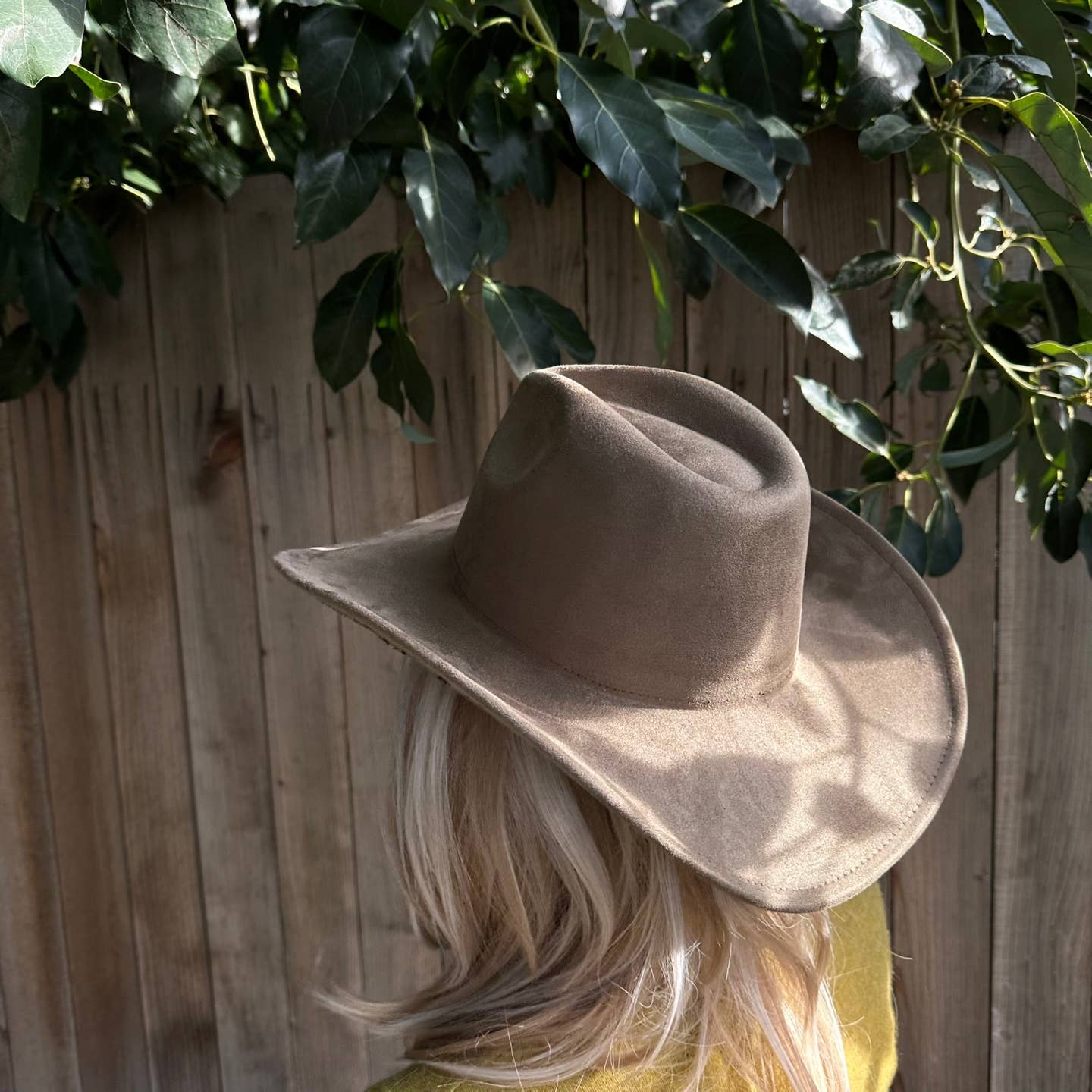 Best seller!!  Fashion Vegan suede cowboy hat : CAMEL / ONE SIZE